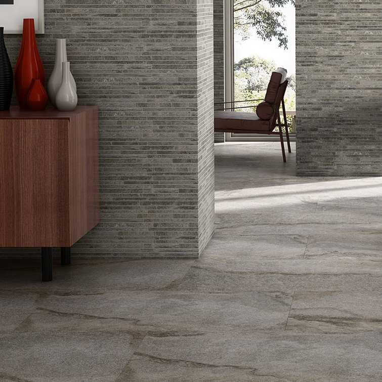 Ivy Hill Tile Dominion Thin Strip 11.81 in x 23.62 in Matte Limestone